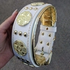 Picture of Bestia Maximus Dog Collar White & Gold